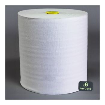 Transcend by Marcal 100% Recycled Roll Towel, 1-Ply, 7.9&quot; x 800&#39;, White, 6 Rolls/Carton