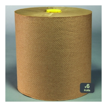 Transcend by Marcal 100% Recycled Roll Towel, 7.9&quot; x 800&#39;, Brown, 6 Rolls/Carton