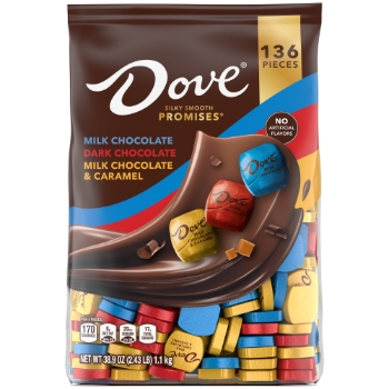 Dove Promises, Milk Chocolate, Dark Chocolate, Caramel, 38.9 oz, 136 Pieces