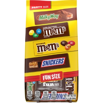Mars Fun Size Variety, M and M&#39;s, Snickers, Milky Way, 19.2 oz