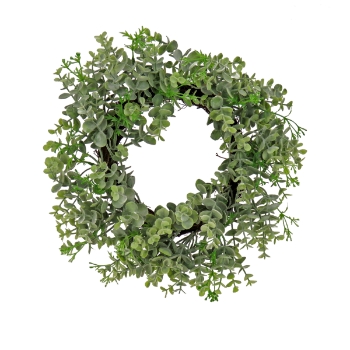 National Tree Company 14&quot; Artificial Spring Eucalyptus Table Wreath