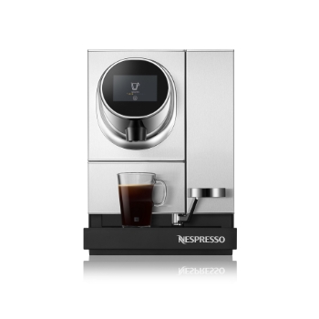 Nespresso Professional Momento 100 Commercial Coffee Maker, 35 lb, 1200 Watt, 12” W x 20” D x 16.5”H, Silver/Black