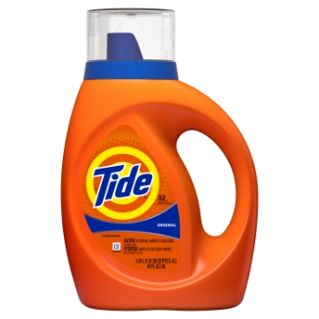 Tide HE Liquid Laundry Detergent, Original, 32 Loads, 42 fl oz,  6/Carton