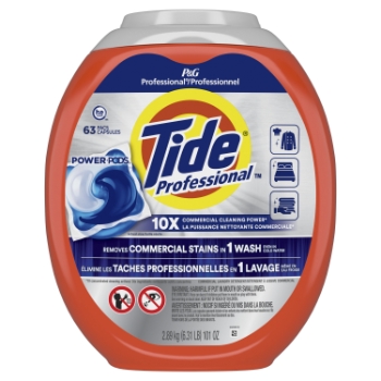 Tide Professional Commercial Power Pods Laundry Detergent, 63 Pods/Tub
