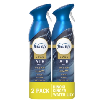 Febreze Odor-Fighting Air Freshener, 8.8 oz, Ocean Scent, 2/Pack