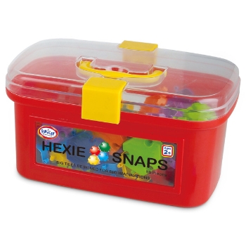 Popular Playthings Hexie-Snaps, Ages 2-6, 96 Pieces