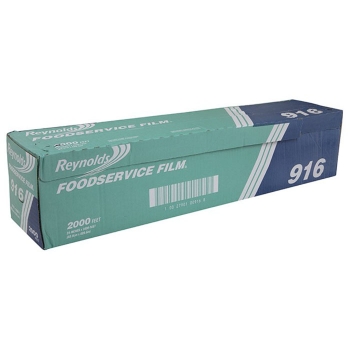 Reynolds Food Service Plastic Film Wrap, Serrated Cutter, 24&quot; x 2000&#39;, Clear