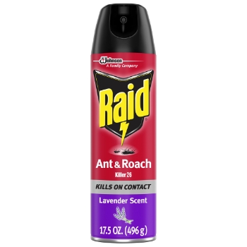 Raid Ant &amp; Roach Killer, Aerosol, Lavender, 17.5oz.