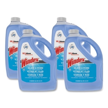 Windex Glass Cleaner with Ammonia-D, 1 gal, 4/Carton