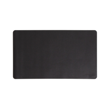Smead Desk Pad, Vegan Leather with Non-Slip Faux Suede Backing, 36” x 17”, Charcoal