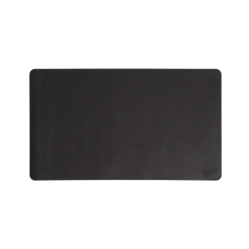 Smead Desk Pad, Vegan Leather with Non-Slip Faux Suede Backing, 23.6” x 13.7”, Charcoal