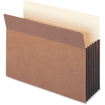 Smead File Pocket, 5-1/4&quot; Expansion, Letter Size, Redrope, 10/Box