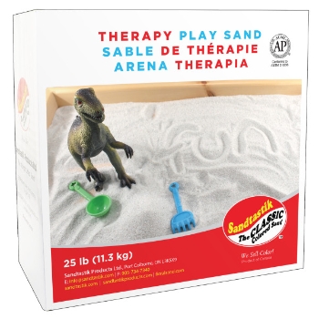 Sandtastik Therapy Play Sand, 25 lb Box, Natural White