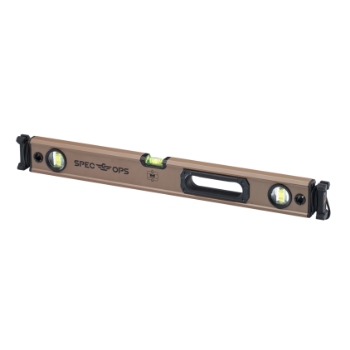 Spec Ops Magnetic Box Beam Level With Bungee, 24 in, Tan