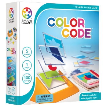 Smart Games Color Code Puzzle Game, 18 Colored Tiles