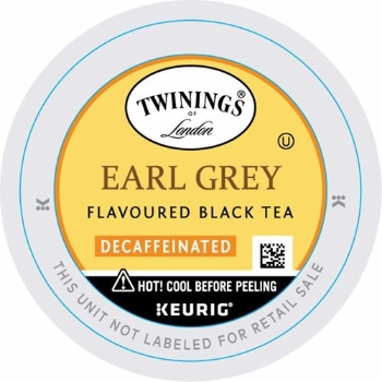TWININGS K-Cup&#174; Pods, Tea, Earl Grey Decaf, 24/BX