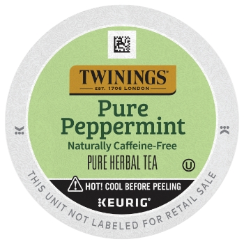 TWININGS K-Cup&#174; Pods, Tea, Peppermint, 24/BX