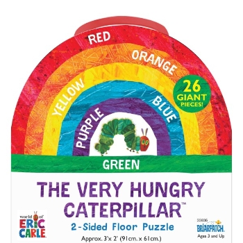 Briarpatch, Inc. The World of Eric Carle The Very Hungry Caterpillar 2-Sided Floor Puzzle, 36&quot; x 24&quot;