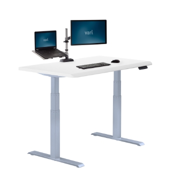 Vari Electric Standing Desk with ComfortEdge, 48&quot; x 30&quot;, White