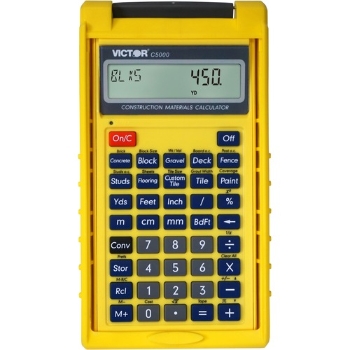 Victor C5000 Construction Materials Calculator, Yellow