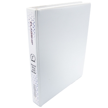 Flagship View Binder, 1&quot; Capacity, 8.5 &quot;x11 &quot;, White