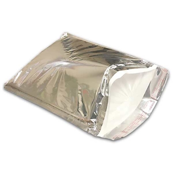 W.B. Mason Co. Insulated Padded Mailers, 12&quot; x 16&quot;, Silver, 25/Case