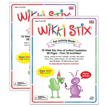 Wikki Stix Fun Activity Book, 72 Wikki Stix/Box, 2 Boxes/Pack