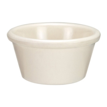 Winco Plain Ramekins, 3 oz, Melamine, Bone, Dozen