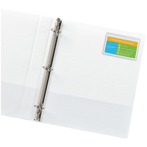 Avery Self-Adhesive Business Card Holders, 10/PK - W.B. Mason Avery Self-Adhesive Business Card Holders, 10/PK - W.B. Mason