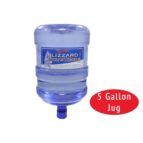 Blizzard Natural Spring Water, 5 Gallon Jug - W.B. Mason