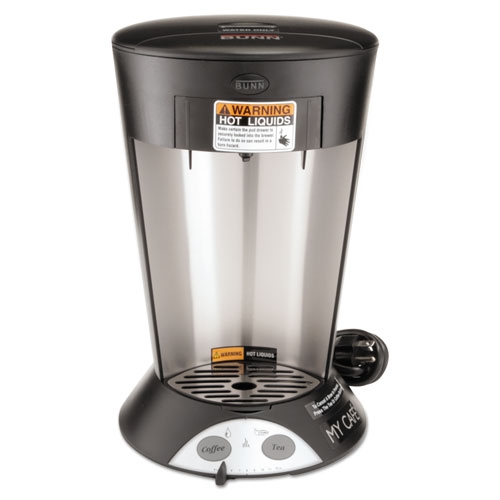 BUNN My Cafe Pour-Over Commercial Grade Coffee/Tea Pod Brewer, Single-Serve,  Stainless Steel, Black - W.B. Mason