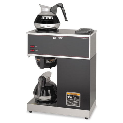 BUNN VPR Two Burner Pour-Over Coffee Brewer, 10-Cup, Stainless