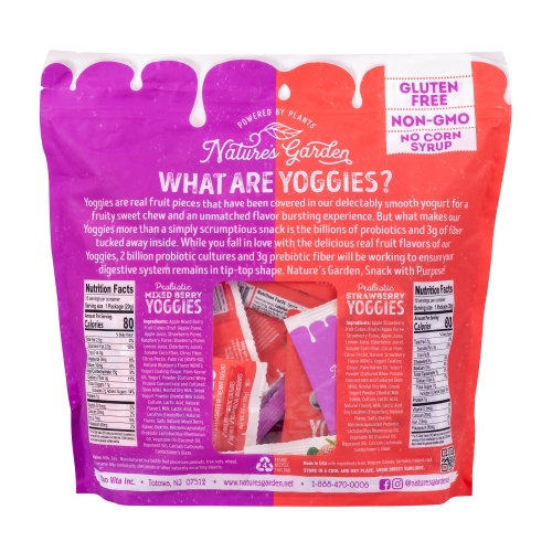 Nature's Garden Probiotic Yoggies Variety Snack Pack, Mixed Berry ...