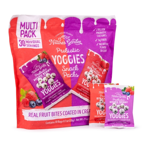 Nature's Garden Probiotic Yoggies Variety Snack Pack, Mixed Berry ...