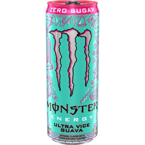 Monster Energy Drink, 16 oz, Ultra Vice Guava, 24/Case - W.B. Mason