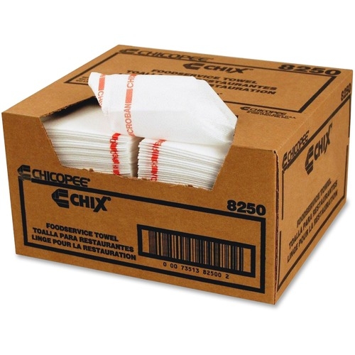 Reusable Food Service Towels, Fabric, 13 x 24, White, 150/Carton Reusable Food Service Towels, Fabric, 13 x 24, White, 150/Carton
