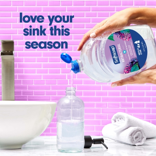 Softsoap Antibacterial Liquid Hand Soap Refill, White Tea & Berry Scent ...