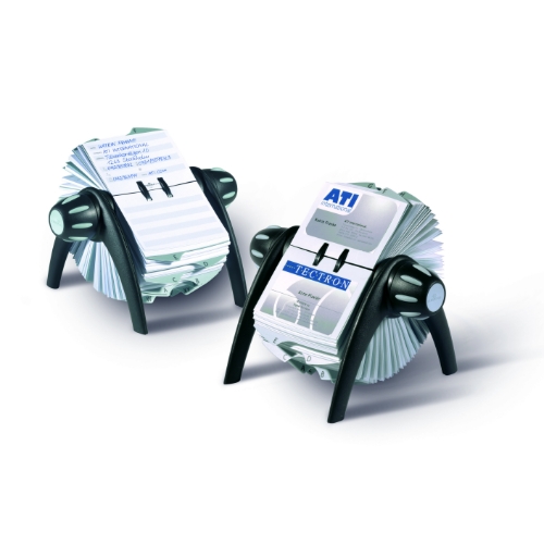 Durable VISIFIX® Flip Business Card File, 25 Alphabetical Index Sleeves ...