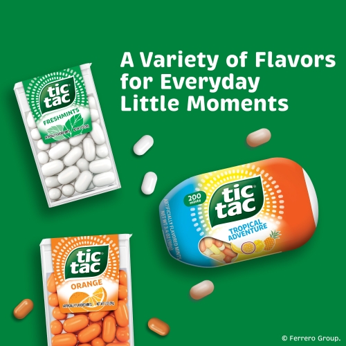Tic Tac Fresh Mint, 1.7 oz, 12/Box - W.B. Mason