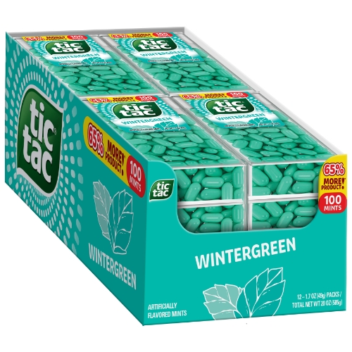 Tic Tac Wintergreen, 1.7 oz, 12/Box - W.B. Mason