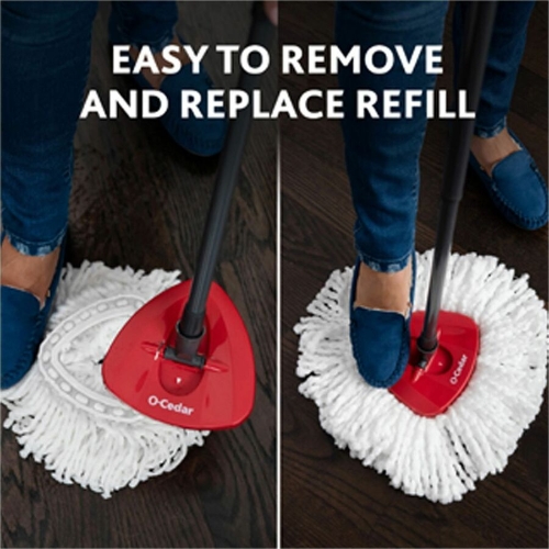 O-Cedar EasyWring Spin Mop & Floor Cleaner - Microfiber Mop System With Citrus PACS