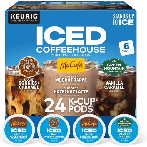 Keurig Iced Coffee Collection K-Cup Pods, Medium Roast, 24/Box - W.B. Mason