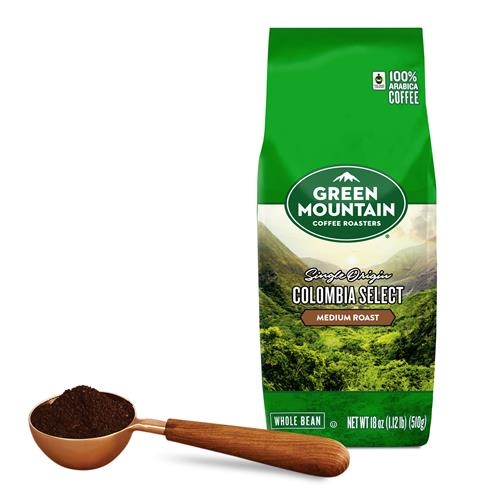Green Mountain Coffee Colombia Select Whole Bean Coffee, Medium