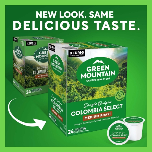 Green Mountain Coffee Colombian K-Cup Pods, Medium Roast, 24/Box
