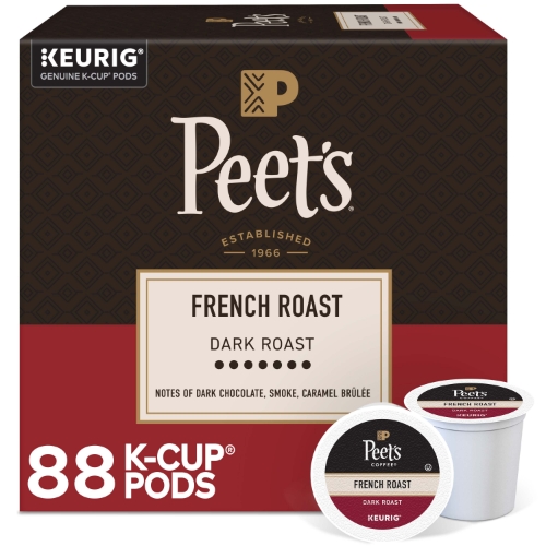 Peet's Coffee French Roast Coffee K-Cups (22/Box)