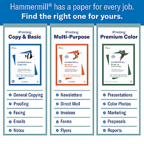 Hammermill Copy Plus Copy Paper, 92 Bright, 20 lb, 8.5
