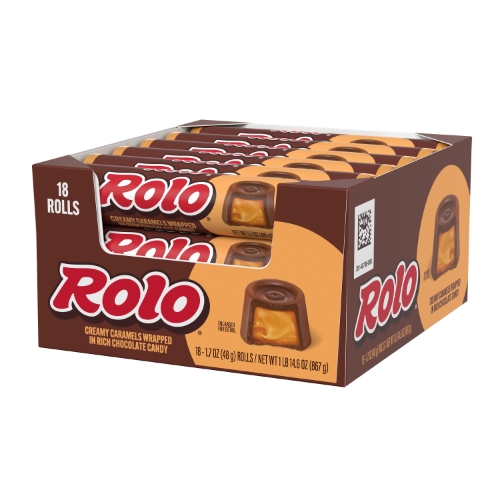 Rolo Milk Chocolate Chewy Caramels, 1.7 oz, 18/Box - W.B. Mason