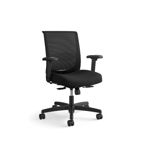 HON Convergence Mesh/Fabric Task Chair, Mid-Back, Synchro-Tilt