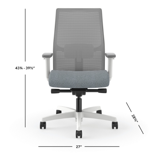 HON Ignition Mesh Office Chair, Mid-Back, Synchro-Tilt, Basalt