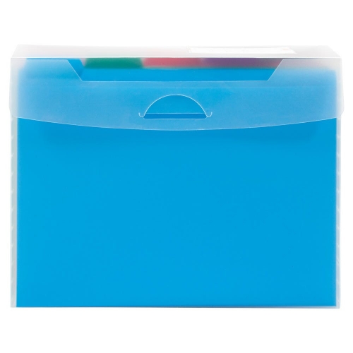 JAM Paper Expanding File, Clear, 5 Files - W.B. Mason